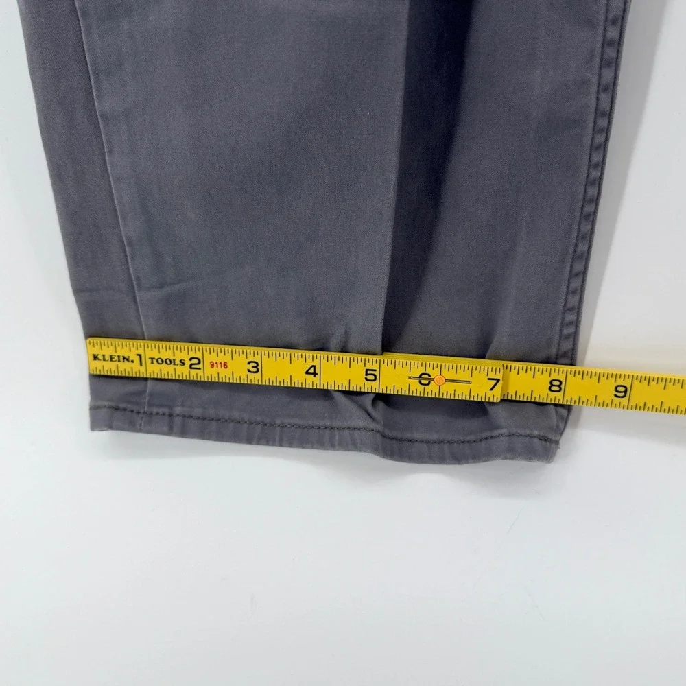 Polo Ralph Lauren Varick Slim Straight Gray Cotton Stretch Pants Mens 40x34